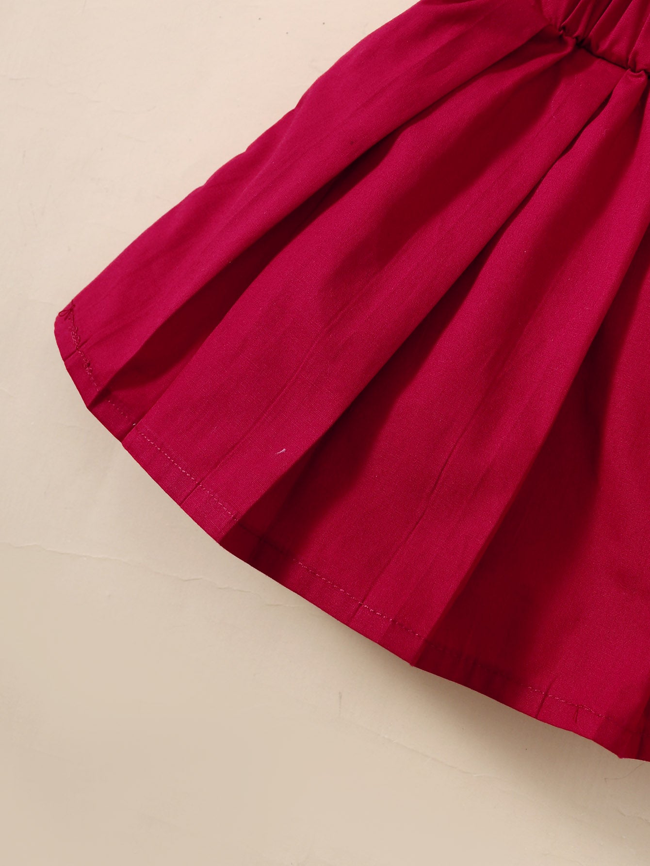 Baby Girl Ribbed Bodysuit and Pleated Skirt Set Trendsi